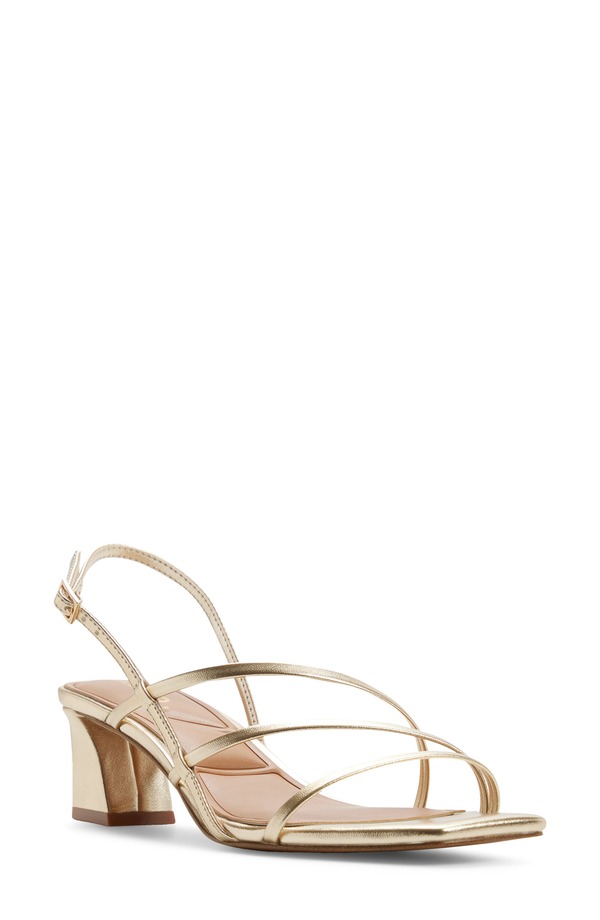 アルド レディース シューズ ヒール サンダル ALDO Maegan Strappy Sandal Champagne シャンパン|ReVida 店