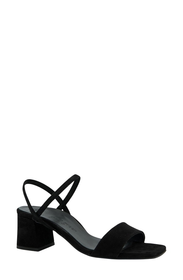 極点・緑であること レディース シューズ 踵 サンダル Paul Green Destiny Sandal Black Suede 黒いこと