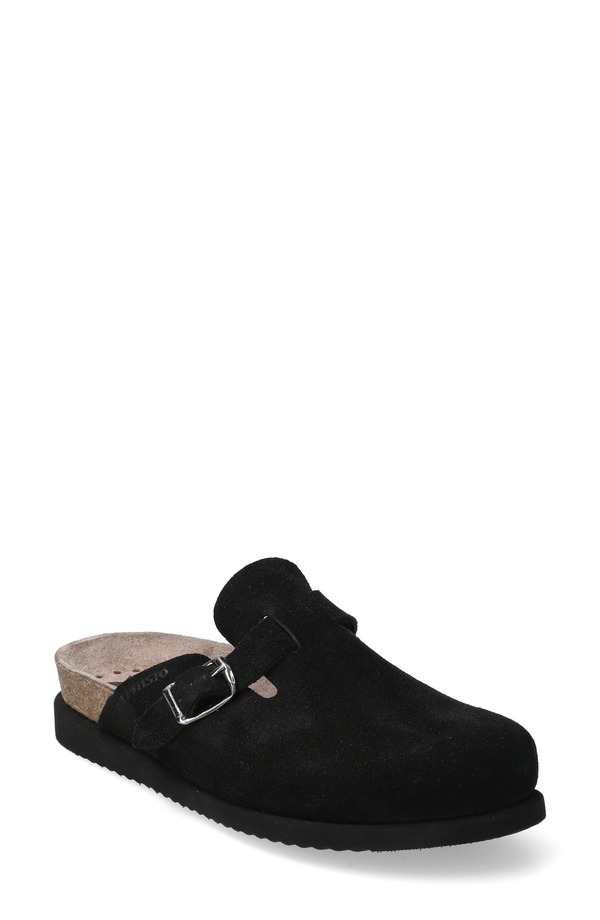 メフィスト レディース シューズ サンダル Mephisto Halina Footbed Clog Black ブラック｜ReVida 店