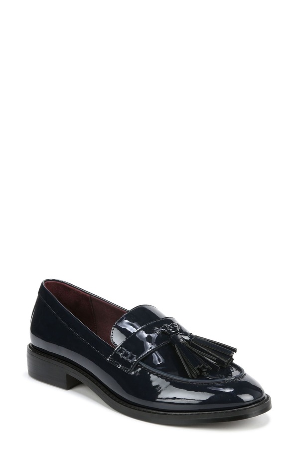 フランコサルト レディース シューズ スリッポン・ローファー Franco Sarto Carolyn Low Tasseloafer Navy 米国海軍