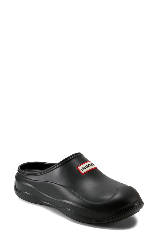 山立ち レディース シューズ サンダル Hunter Elena Wateresistant Clog Black 001 黒いこと