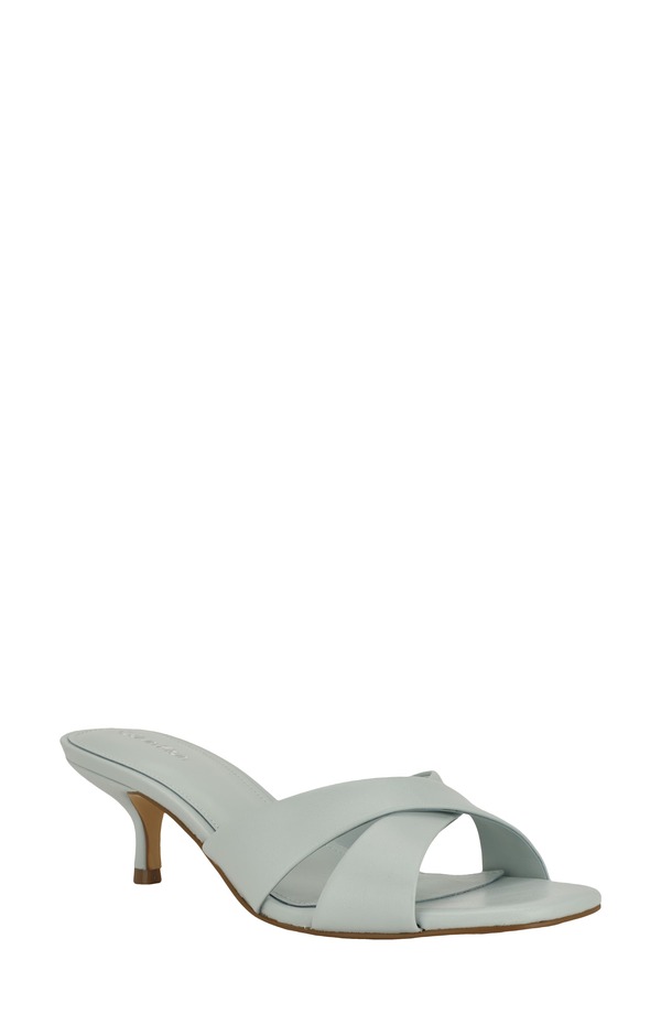 カルバンクライン レディース シューズ 踵 サンダル Calvin Klein Skylor Slide Sandalight Blue 青み