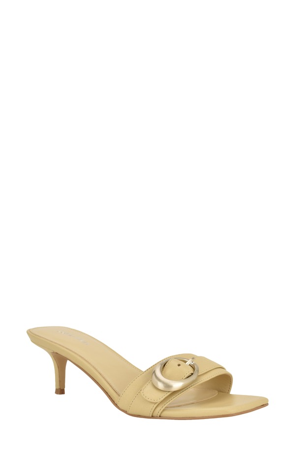 カルバンクライン レディース シューズ 踵 サンダル Calvin Kleineveena Kitten Heel Sandal Yellow 黄色