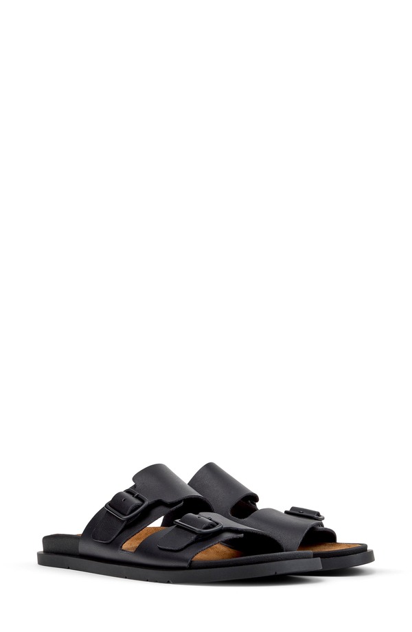 カンペール レディース シューズ サンダル Camper Lluc 2-Strap Sandal Black ブラック｜ReVida 店