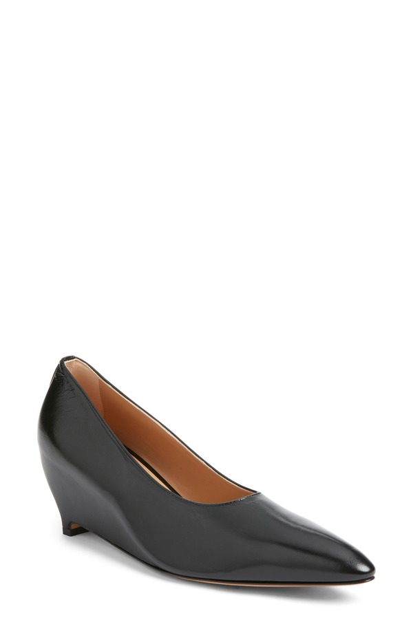 マルタンマルジェラ レディース シューズ パンプス Maison Margiela Wedge Pointed Toe Pump Black 黒いこと