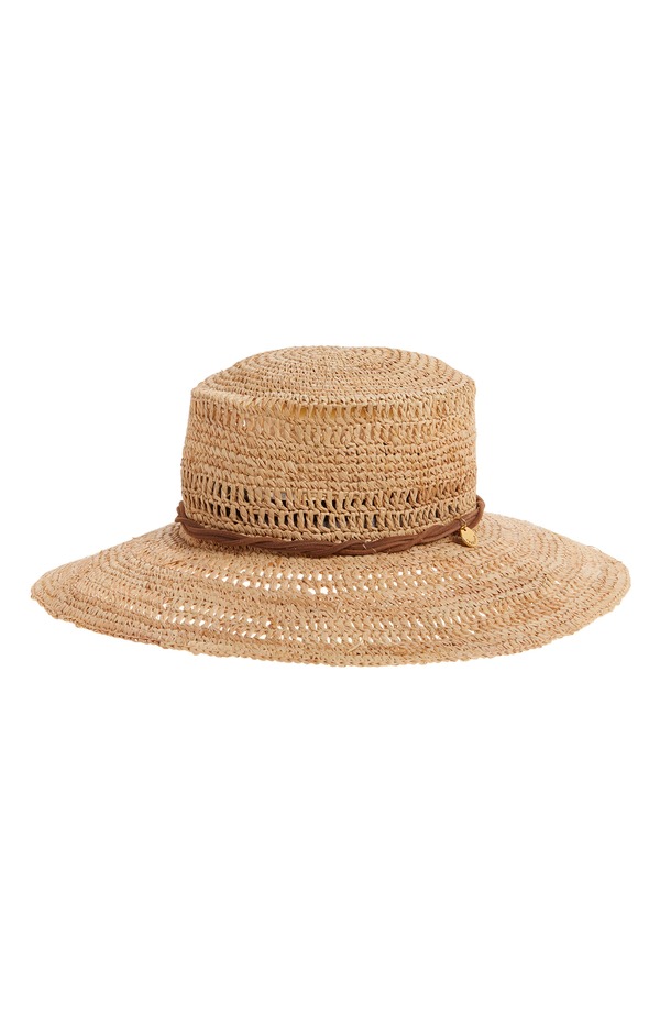 ラグアンドボーン レディース 付属物 鳥打ち帽 rag \u0026 bone Raffia Straw Boater Hat Natural