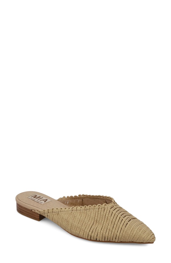 ミアリミテッドエディション レディース シューズ サンダル MIA Limitedition Abia Pointed Toe Mule Natural サンダル-靴-コンフォートサンダル