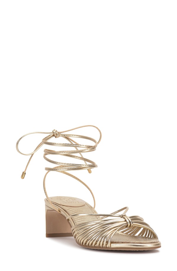 ヴィンスカムート レディース シューズ サンダル アンクル Vince Camuto Lory Ankle Wrap Sandal Egyptian Gold ゴールド