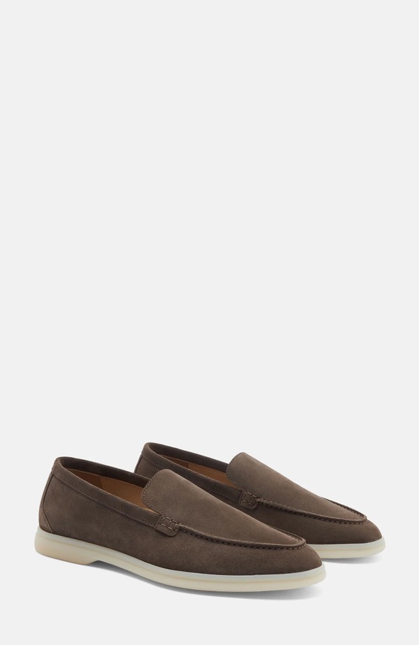 スカロッソ レディース シューズ スリッポン・ローファー SCAROSSO Ludovica Loafers Deep Taupe - Suede トープ