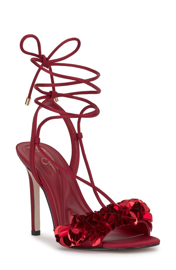 ジェシカシンプソン レディース シューズ サンダル アンクル Jessica Simpson Oveny Ankle Wrap Sandal Chili Pepper