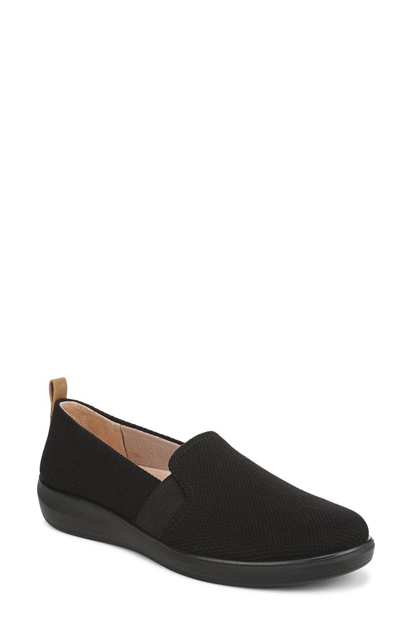 ライフストライド レディース シューズ スニーカー 編み物 LifeStride Next Wave Knit Sneaker Black 黒いこと スニーカー-レディース靴