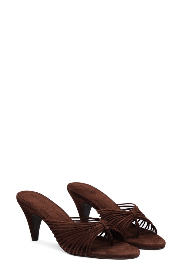 リフォーメーション レディース シューズ 踵 Reformation Woodlyn Flip Flop Espresso Suede