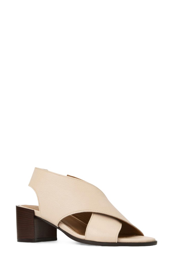 アクアタリア レディース シューズ 踵 サンダル Aquatalia Dovera Weatherproof Slingback Sandal Sand Pebbleather 砂子