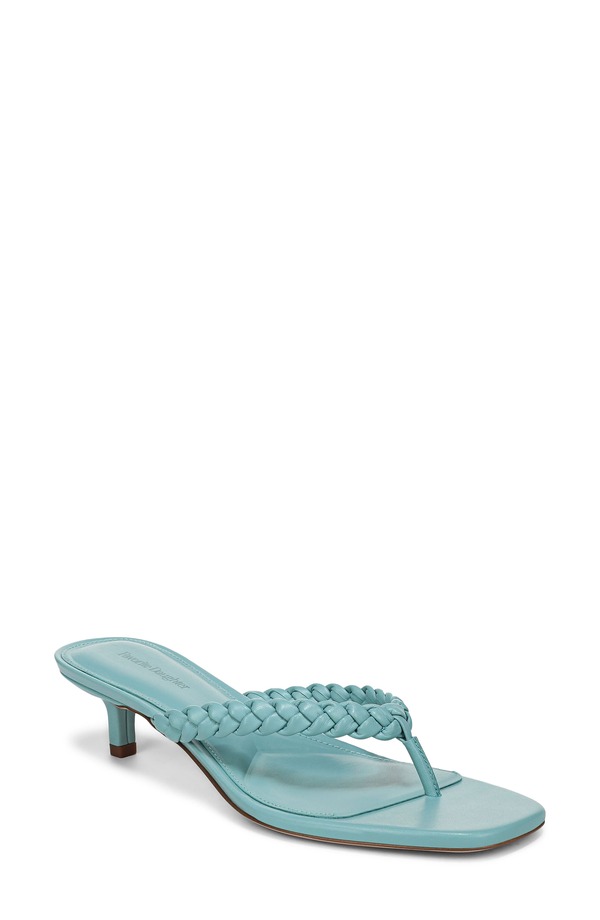 フェイバリット ドーター レディース シューズ 踵 サンダル Favorite Daughter Sutton Kitten Heel Sandal Aqua Haze アクア