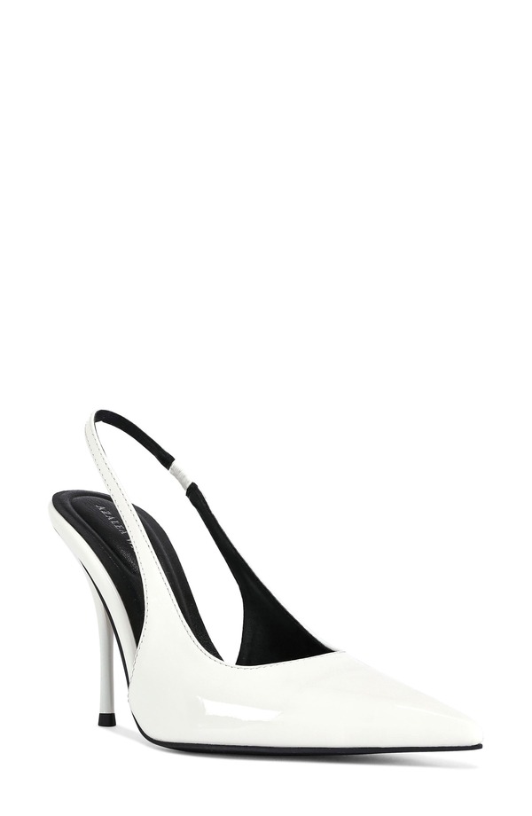 アザレア ワン レディース シューズ パンプス AZALEA WANG Sylva Slingback Pointed Toe Pump White ホワイト｜ReVida 店 17,870円