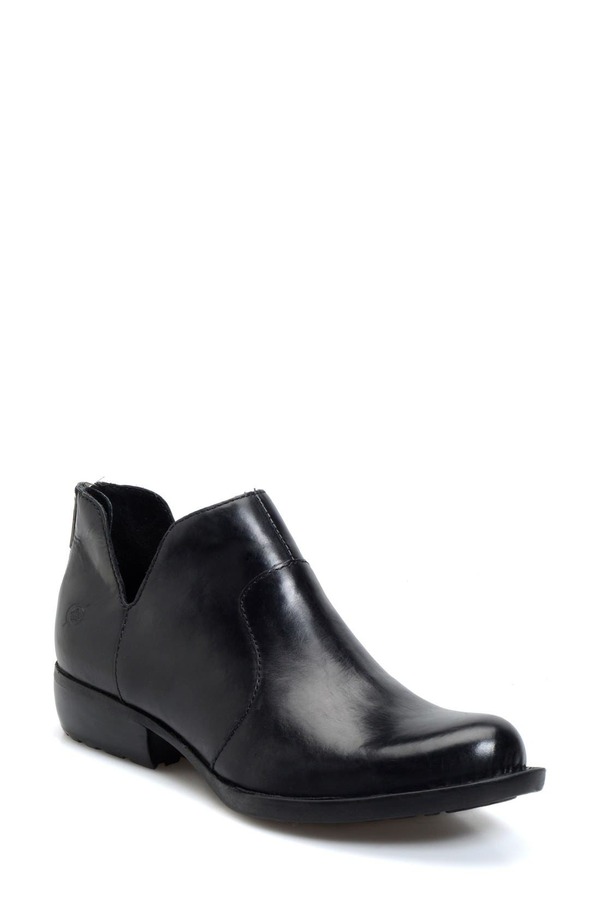 バーン レディース シューズ ブーツ・レインブーツ Brn \u0027Kerri\u0027 Bootie Black Leather 黒いこと