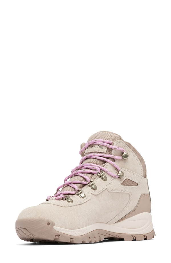 コロンビア レディース シューズ ブーツ・レインブーツ Columbia Newton Ridge Amped Waterproof Hiking Boot Dark Stone/ Cosmos/ Beige 石ころ