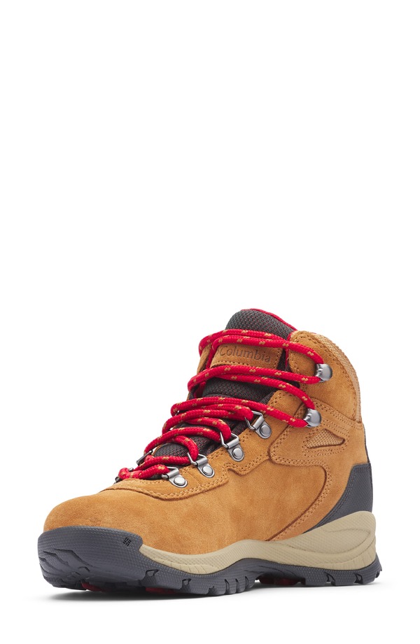 コロンビア レディース シューズ ブーツ・レインブーツ Columbia Newton Ridge Amped Waterproof Hiking Boot Elk/ Mountain Red 赤いこと