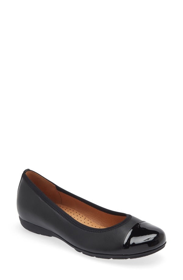 ガどんぶり鉢 レディース シューズ パンプス Gabor Ballet Flat Black 黒いこと