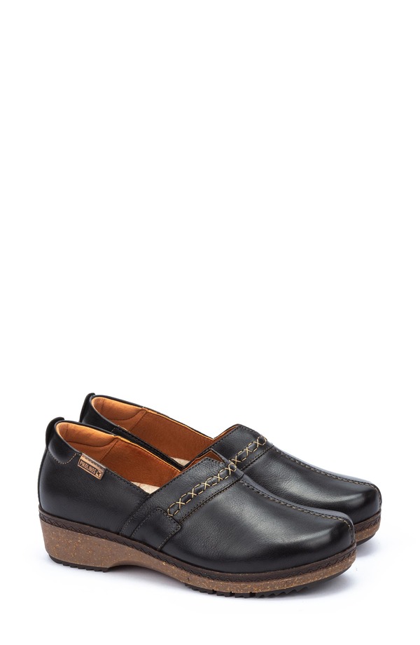 ピコリーノス レディース シューズ サンダル レザー PIKOLINOS Granada Leather Clog Black ブラック|ReVida 店