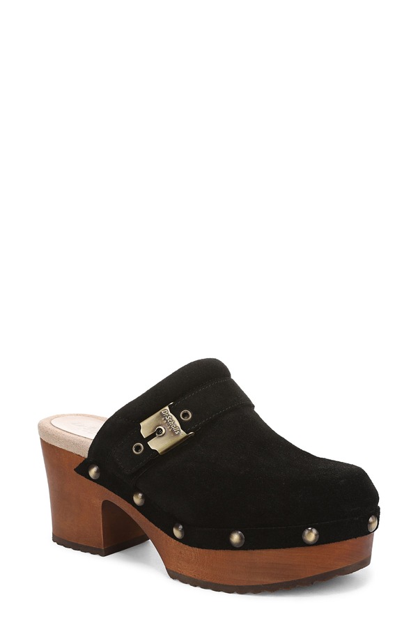 ドクター・ショール レディース シューズ サンダル プラットフォーム Dr. Scholl's Original Collection Joy Platform Clog Black Suede ブラック|ReVida 店