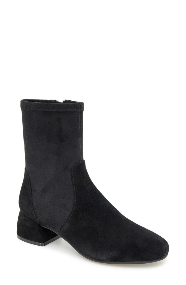 ジェントルソウルズ レディース シューズ ブーツ・レインブーツ Gentle Souls Elly Bootie Black Suede 黒いこと