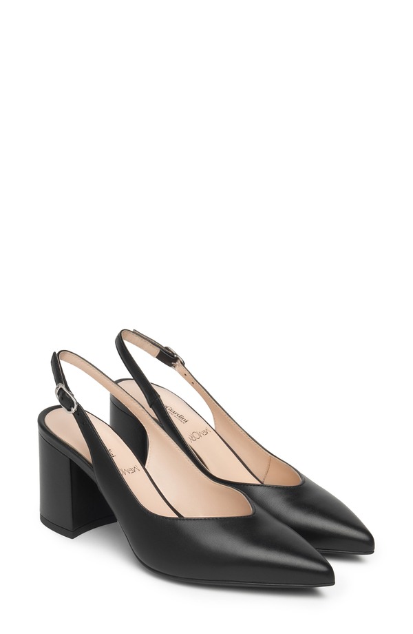 ネーロ ジャルディーニ レディース シューズ パンプス NeroGiardini Slingback Pointed Toe Pump Black 黒いこと