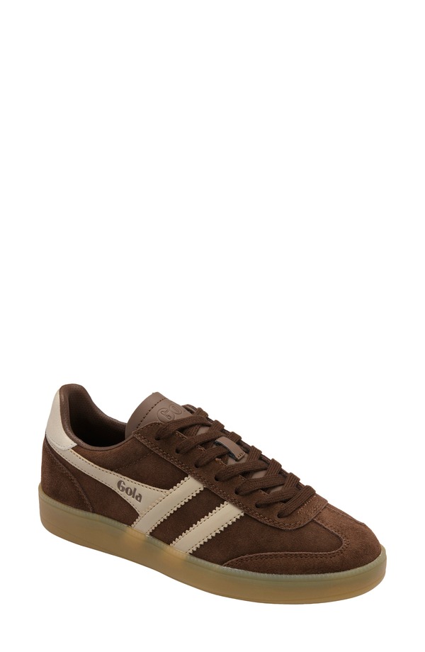ゴラ レディース シューズ スニーカー Gola Viper Sneaker Dark Brown/ Bone/ Gold/ Gum ブラウン｜ReVida 店 25,760円