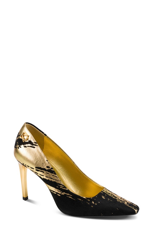 ダナ キャラン ニューヨーク州 レディース シューズ パンプス Donna Karanew York Savita Pump Black/ Gold 黒いこと