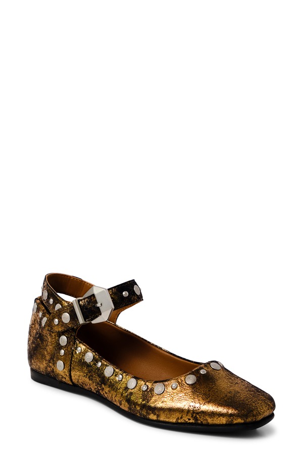フリーピープル レディース シューズ パンプス Free People Mystic Mary Jane Flats Bronze Age Metallic メタリック