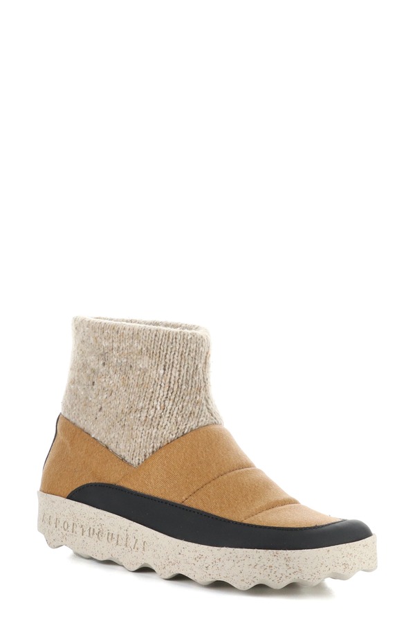 飛球英国の首都 レディース シューズ ブーツ・レインブーツ Asportuguesas by Fly London Close Wateresistant Bootie Brown Umbrella 赤銅色