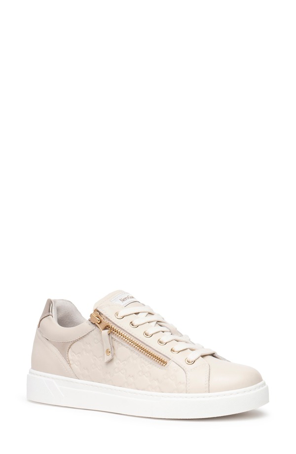 ネーロ ジャルディーニ レディース シューズ スニーカー NeroGiardini Side Zip Sneaker Beige ベージュ|ReVida 店