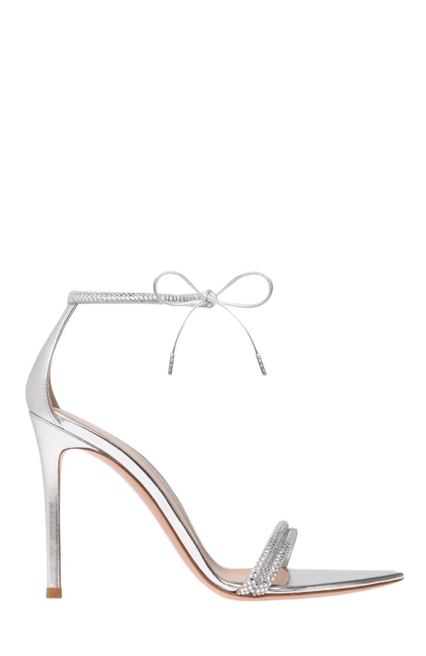 ジャンヴィト ロッシ レディース シューズ サンダル Gianvito Rossi Montecarlo Sandal Silver しろがね色