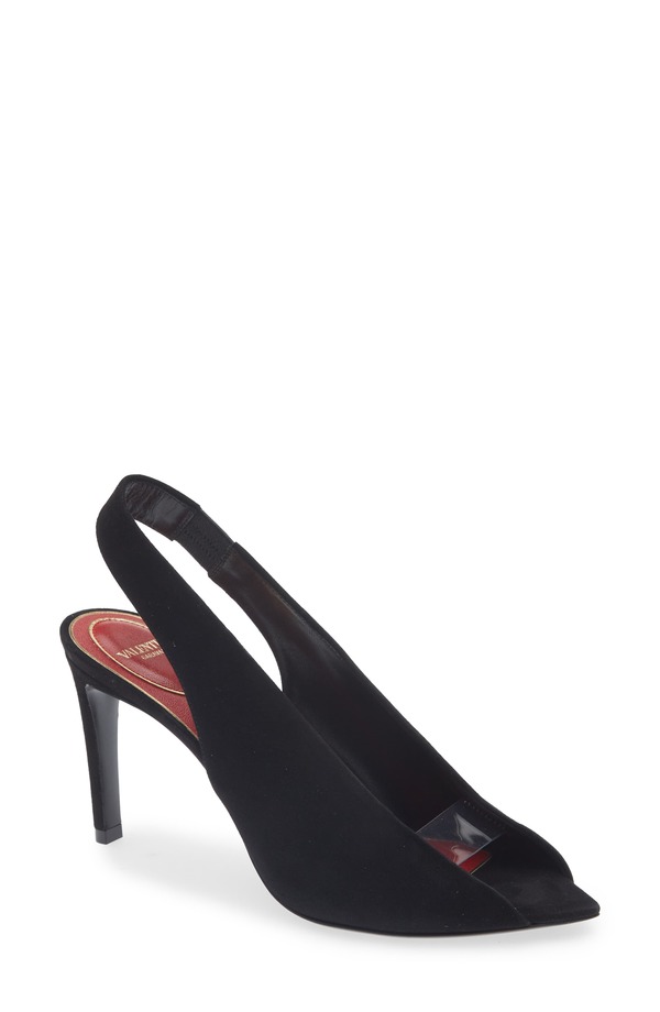 ヴァレンティノ レディース シューズ サンダル Valentino Garavani Rvl Slingback Sandal Black 黒いこと