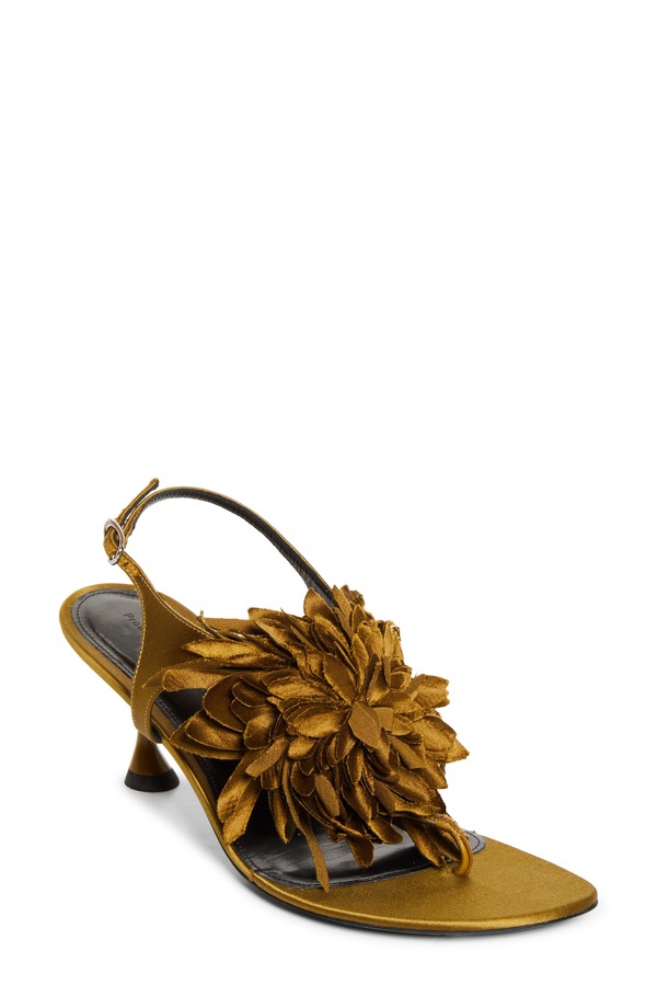 プロエンザショラー レディース シューズ サンダル 繻子 Proenza Schouler Satin Flower Sandal Pistachio