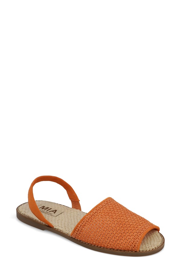 ミアリミテッドエディション レディース シューズ サンダル MIA Limitedition Brazil Slingback Sandal Burnt Orange Woven オレンジ｜ReVida 店