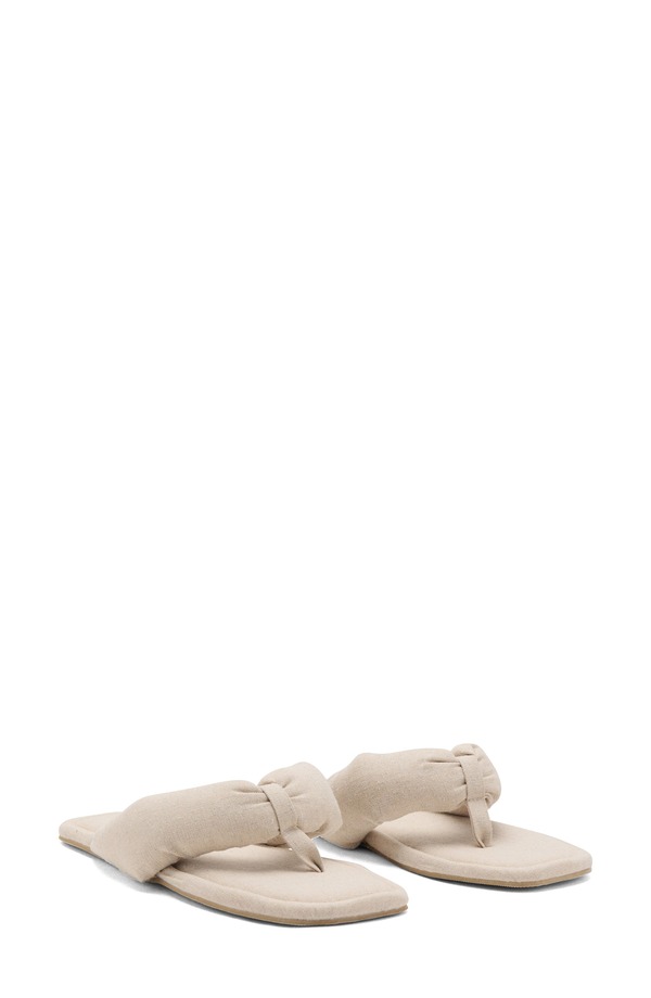 マンゴ レディース シューズ サンダル MANGO Padded Flip Flop Beige ベージュ