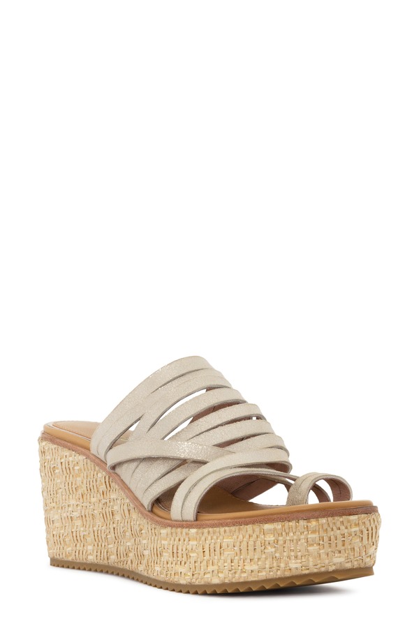 ドナルドプリネール レディース シューズ サンダル プラットフォーム Donald Pliner Platform Wedge Sandal Platino|ReVida 店