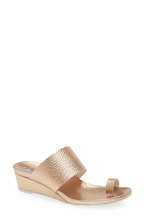 ペドロガルシア レディース シューズ 踵 サンダル Pedro Garcia Weilis Wedge Slide Sandal Cava Cervo Lame
