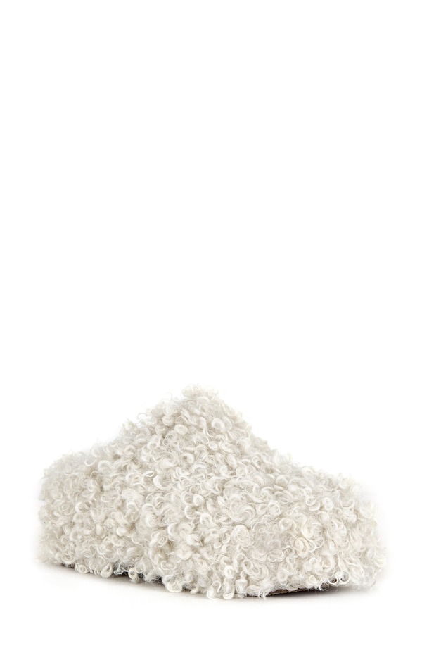 アザレア 一 レディース シューズ サンダル AZALEA WANG Darwin Faux Shearling Clog Cream 皮膚軟化剤
