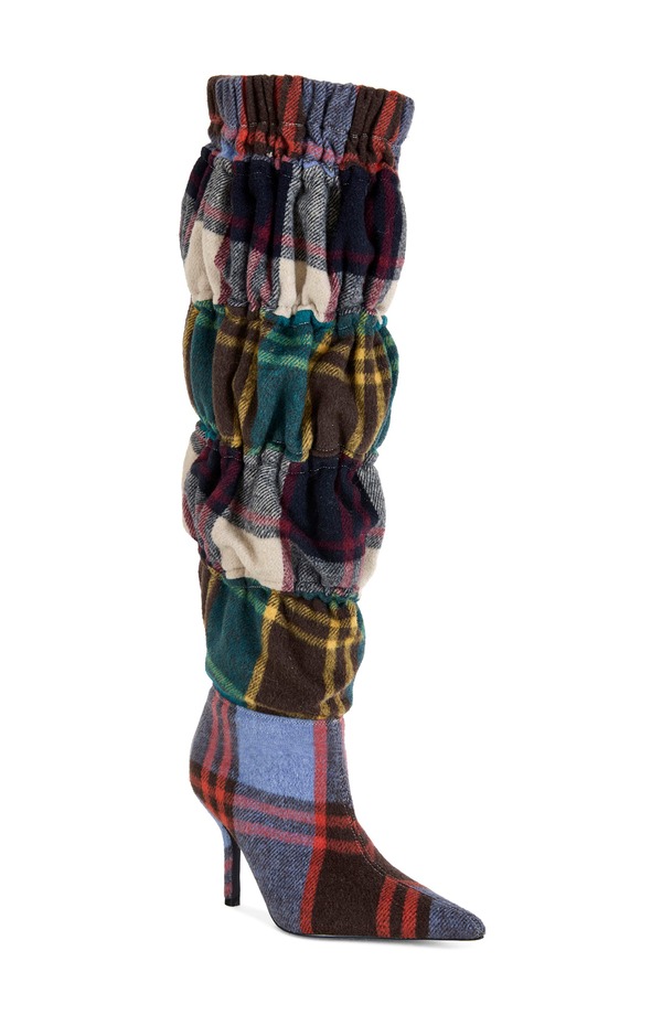 アザレア 壱 レディース シューズ ブーツ・レインブーツ AZALEA WANG Elodie Plaid Multicolor Stiletto Boot Multi マルチ色合い