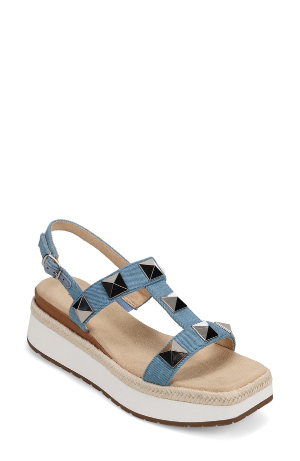 ベネリ レディース シューズ ヒール プラットフォーム サンダル VANELi Edryslingback Platform Sandal Denim デニム｜ReVida 店