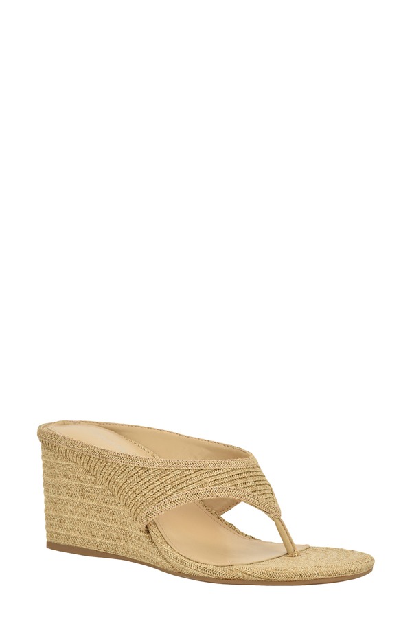 カルバンクライン レディース シューズ 踵 サンダル Calvin Klein Marcheli Wedge Sandal Raffia