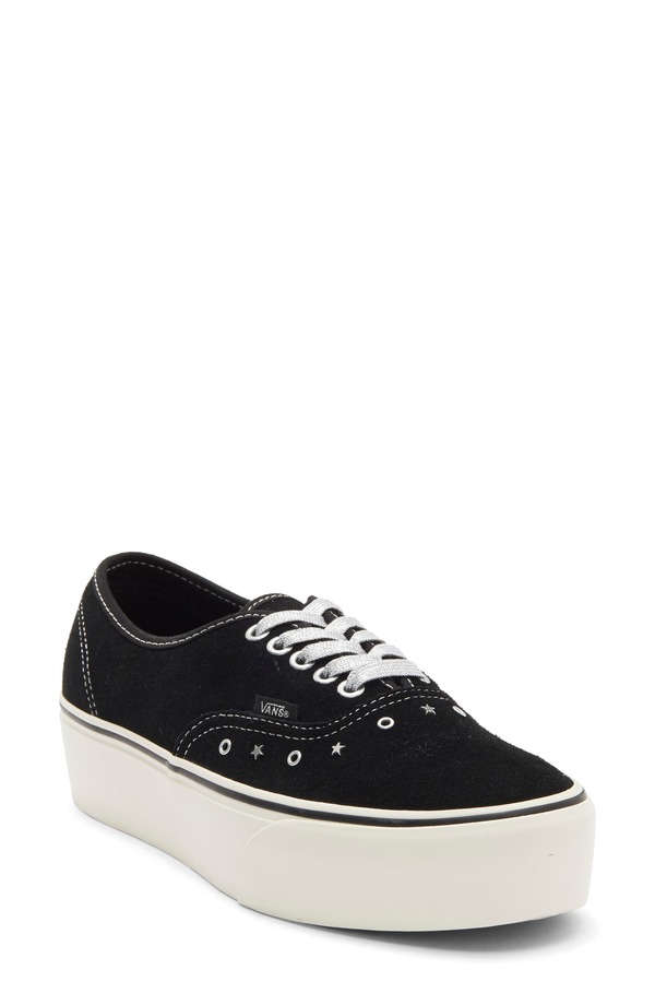 バンズ レディース シューズ スニーカー Vans Aunthetic Stackform Sneaker Suede Black ブラック｜ReVida 店
