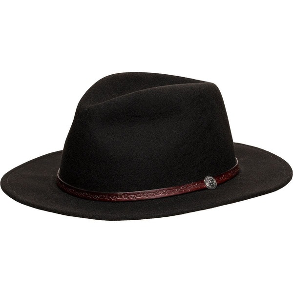 ステトソン レディース 付属品 かぶり笠 Stetson Cromwell Hat Black 黒いこと