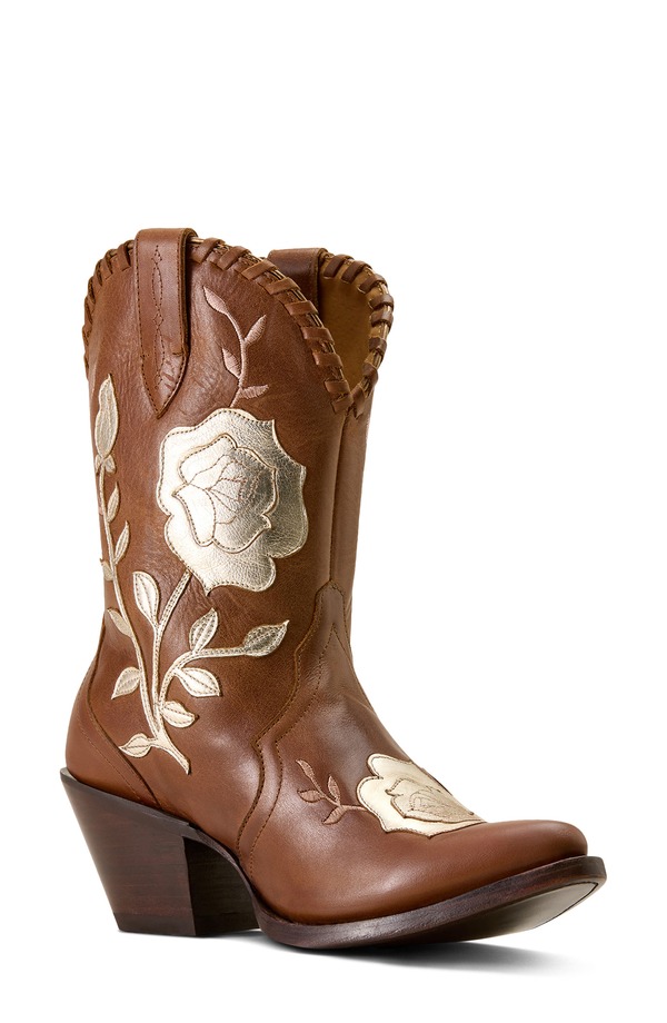 アリアト レディース シューズ ブーツ・レインブーツ Ariat Arrosa J Toe Western Bootan Dusk タン