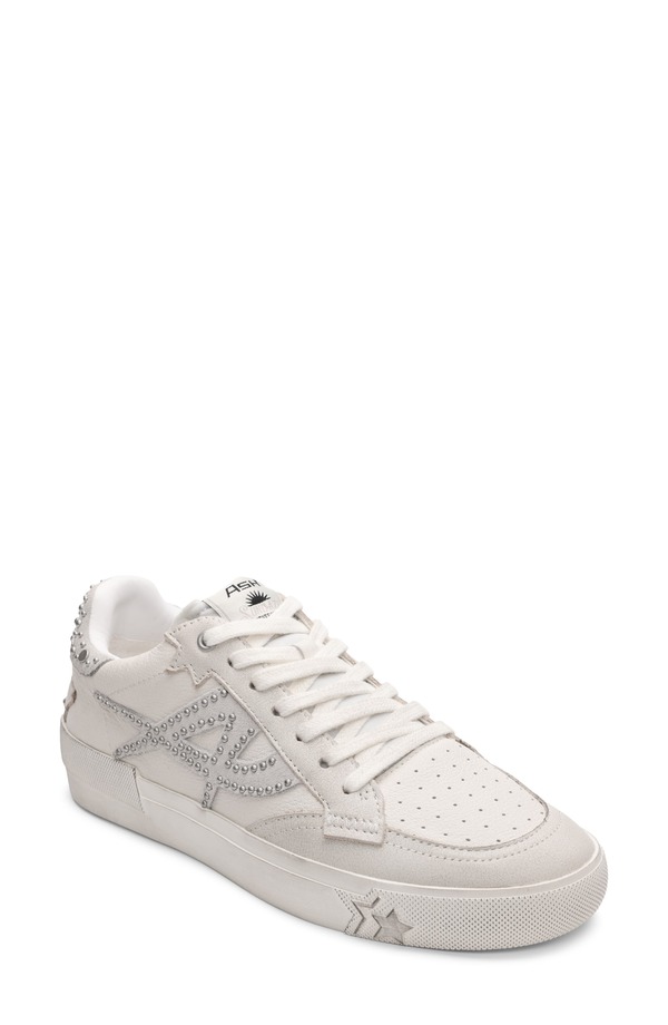 木灰 レディース シューズ スニーカー Ash Moonlight Stud Sneaker Beige/ White/ Grey 白いこと