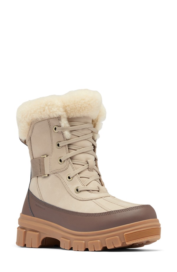 ソレル レディース シューズ ブーツ・レインブーツ SOREL Tivoli V Parc Genuine Shearling Waterproof Boot Omega Taupe/ Gum 10 トープ