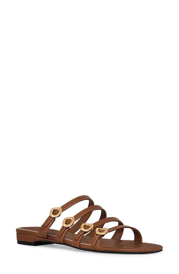 レベッカミンコフ レディース シューズ サンダル Rebecca Minkoff Buckle Slide Sandal Tawny｜ReVida 店