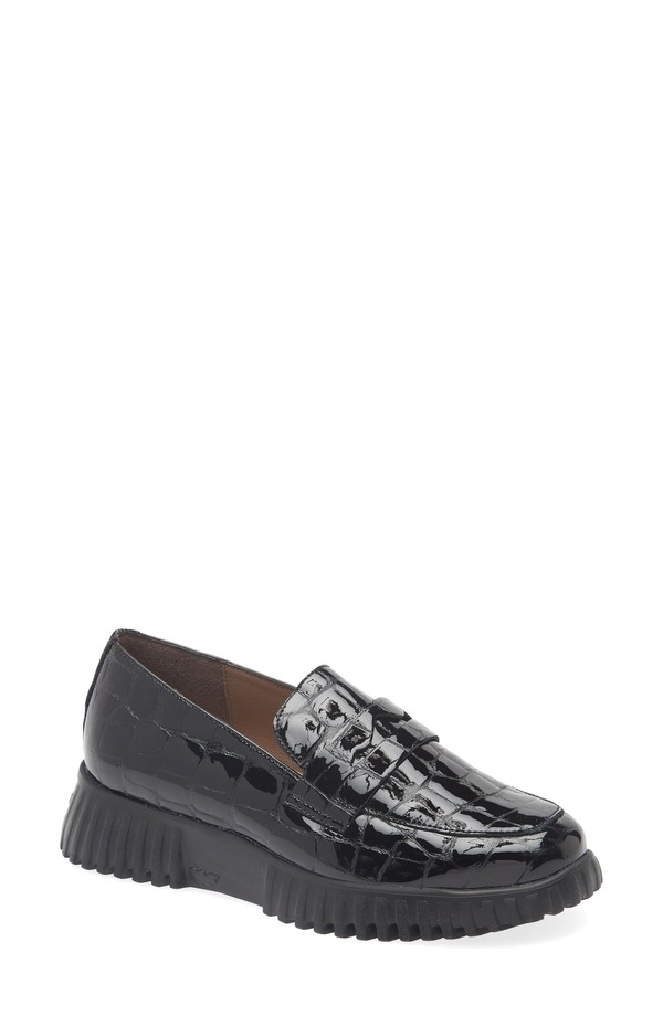 ワンダーズ レディース シューズ スリッポン・ローファー Wonders Flexfly 02 Loafer Garda Black 黒いこと